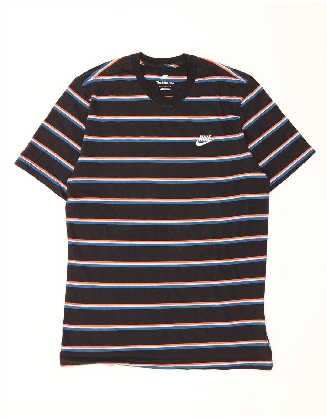 T-shirt da uomo Nike Top in cotone a righe nere medie