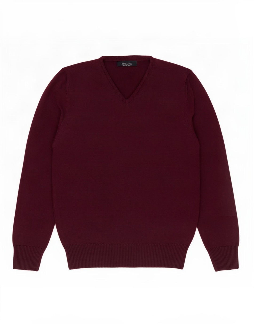 Maglione Zara da uomo con scollo a V viola medio