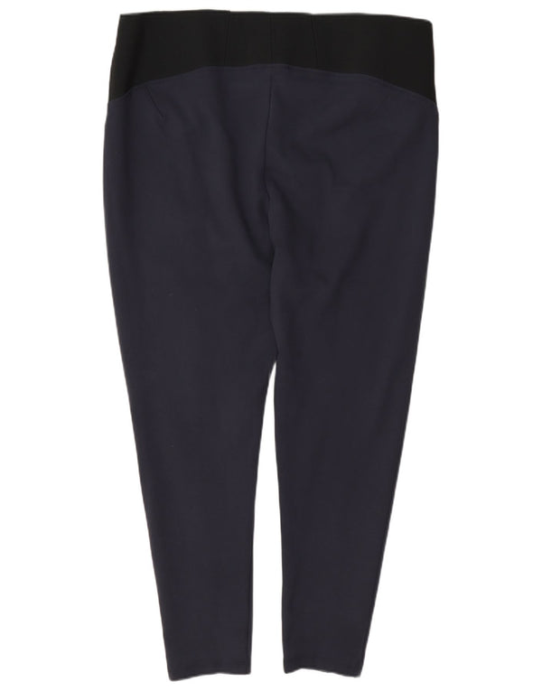 Leggings a vita alta da donna Marks & Spencer UK 20 2XL viscosa blu navy