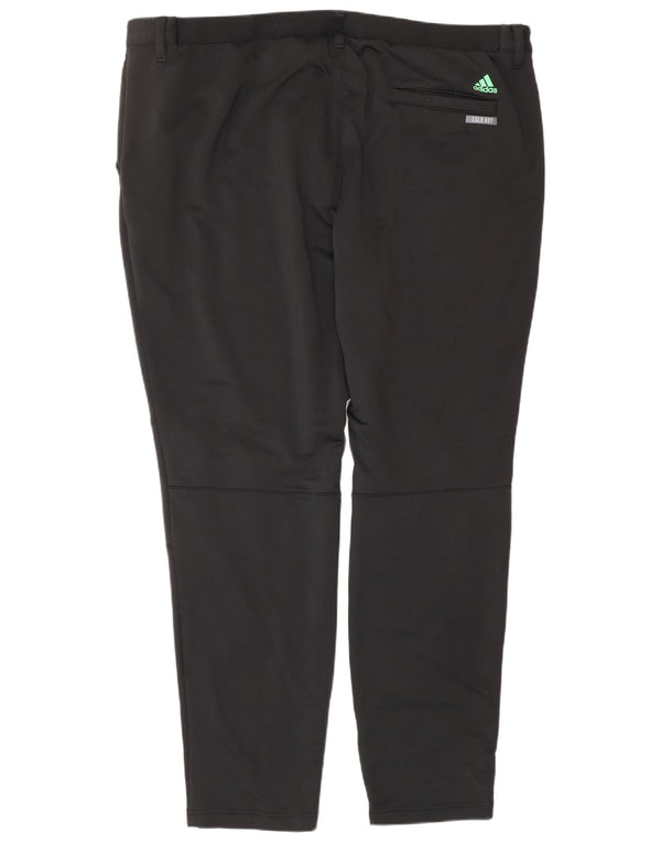 Pantaloni chino slim da uomo ADIDAS XL W40 L30 poliestere nero