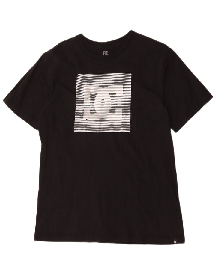 T-shirt grafica da uomo DC Top XL in cotone nero