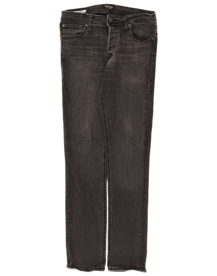 Jack & Jones Uomo GLENN Slim Jeans W32 L32 Cotone Grigio