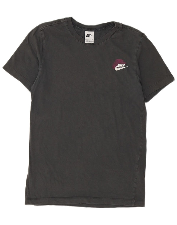 T-shirt grafica da uomo NIKE Top piccola in cotone grigio