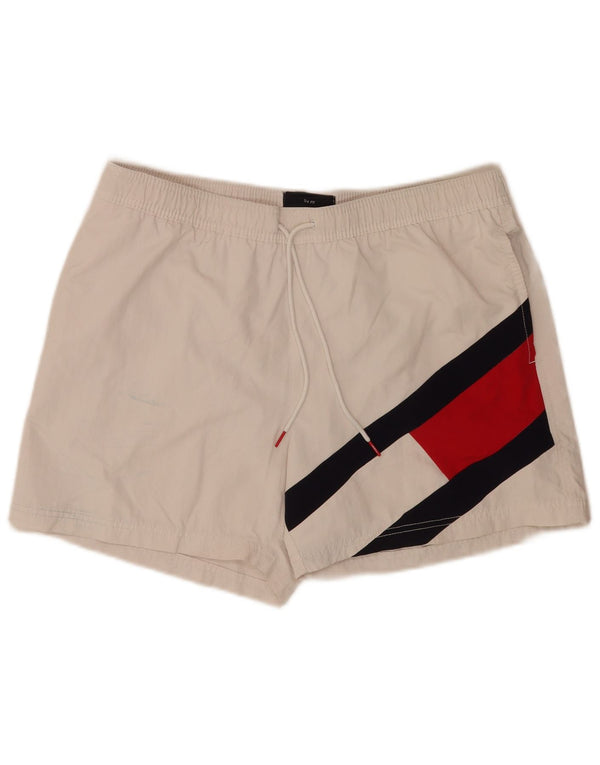 Tommy Hilfiger Uomo Graphic Regular Pantaloncini da bagno XL Bianco Colourblock