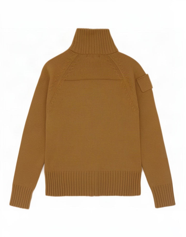 Maglione cardigan da donna Zara UK 12 Acrilico kaki medio