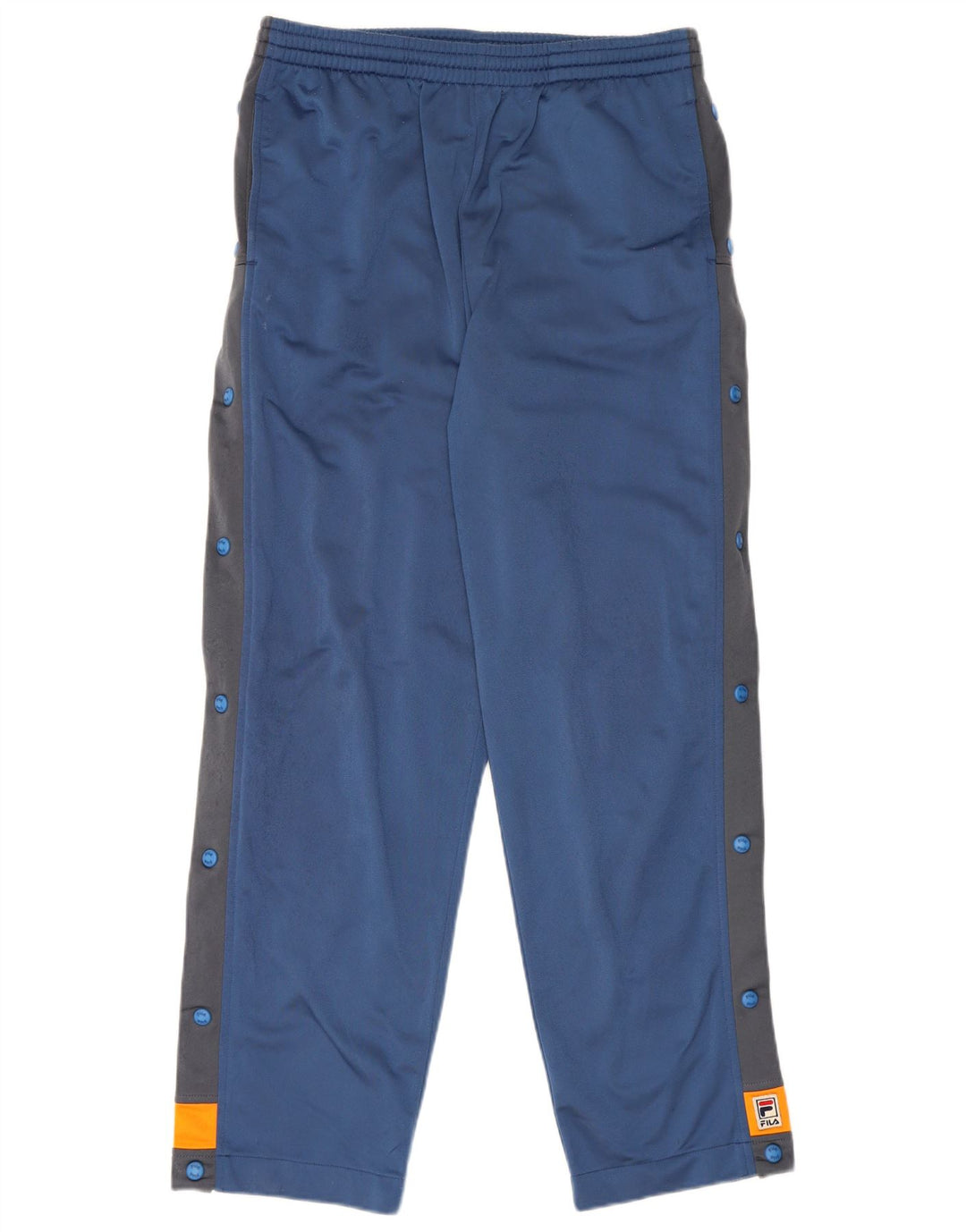 Pantaloni da tuta da uomo Fila in poliestere color block blu medio