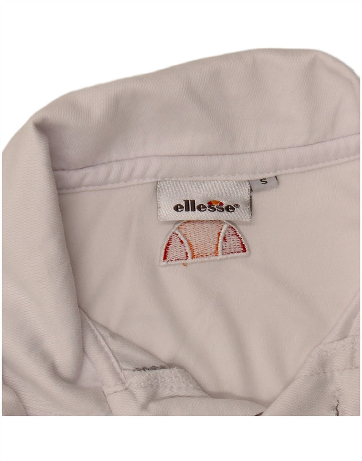 Polo da uomo Ellesse piccola a righe bianche