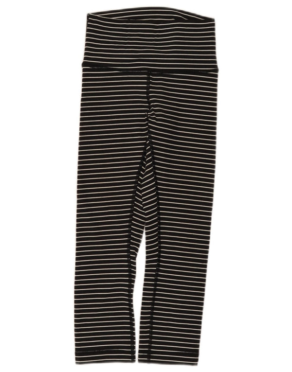 Leggings per bambina Lululemon 7-8 anni in nylon rigato nero