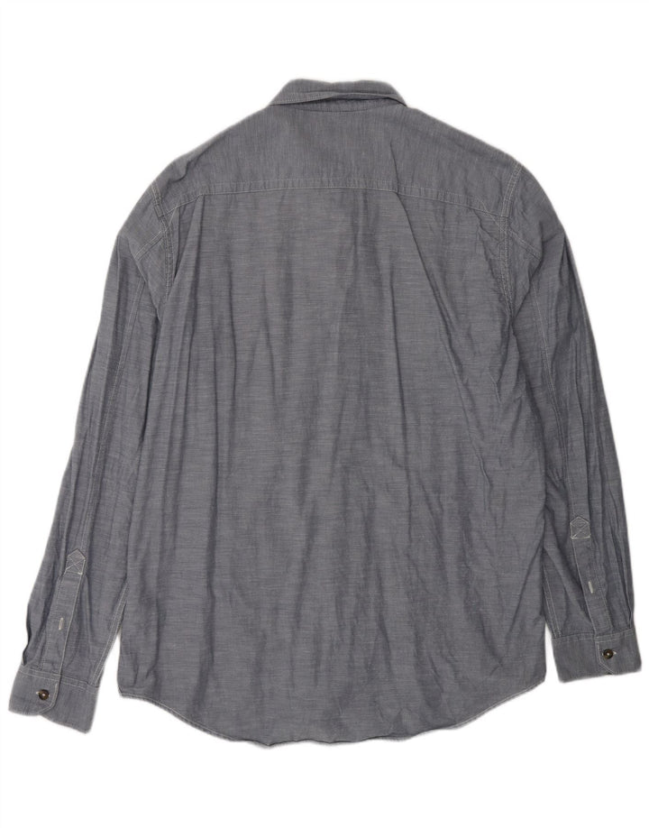 Camicia slim fit da uomo TIMBERLAND XL in cotone grigio