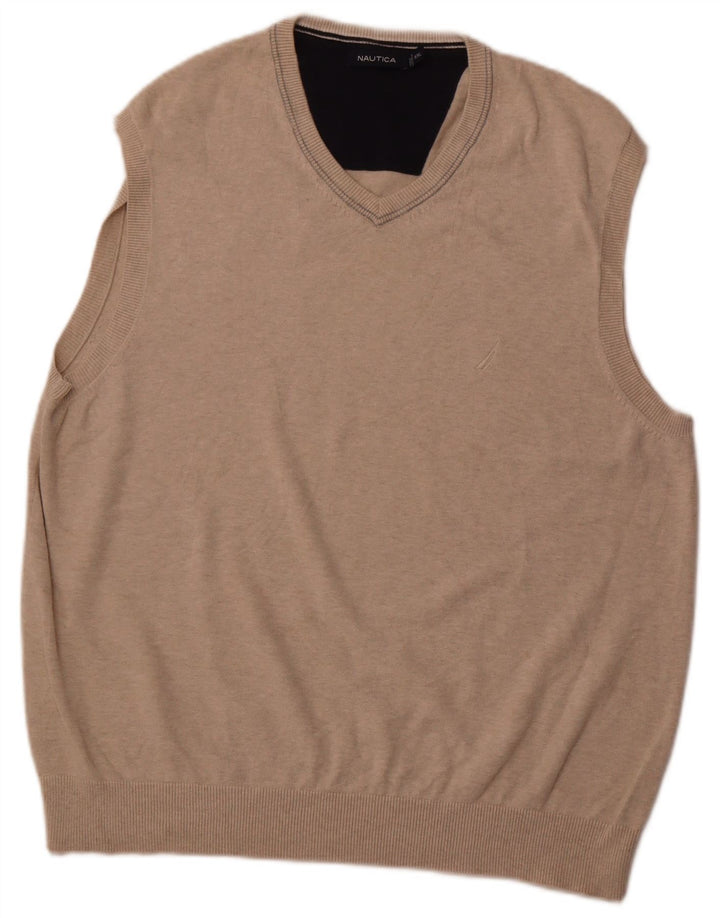 Canotta da uomo NAUTICA 2XL in cotone beige