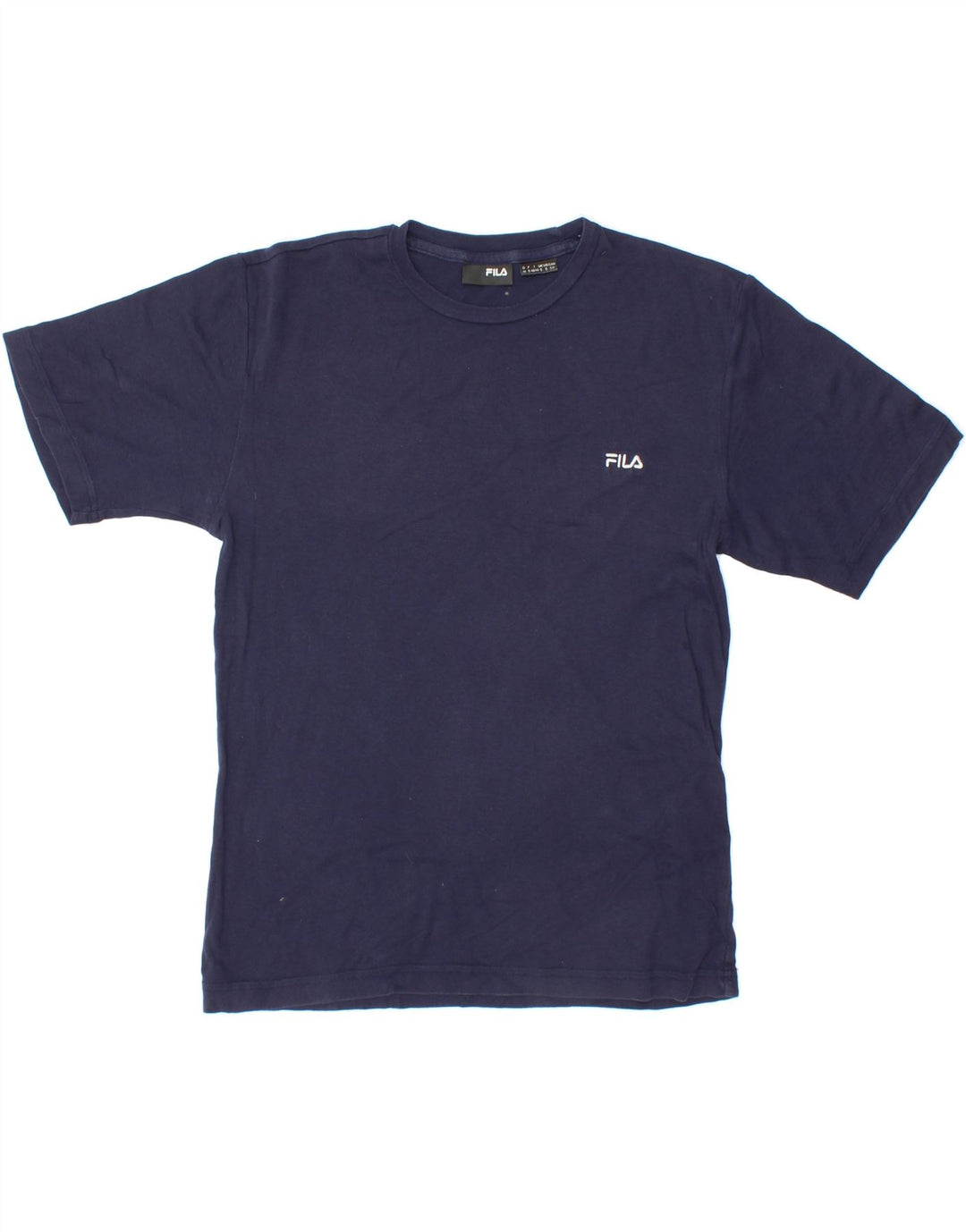 FILA Mens T-Shirt Top Small Navy Blue Cotton Vintage Fila and Second-Hand Fila from Messina Hembry 