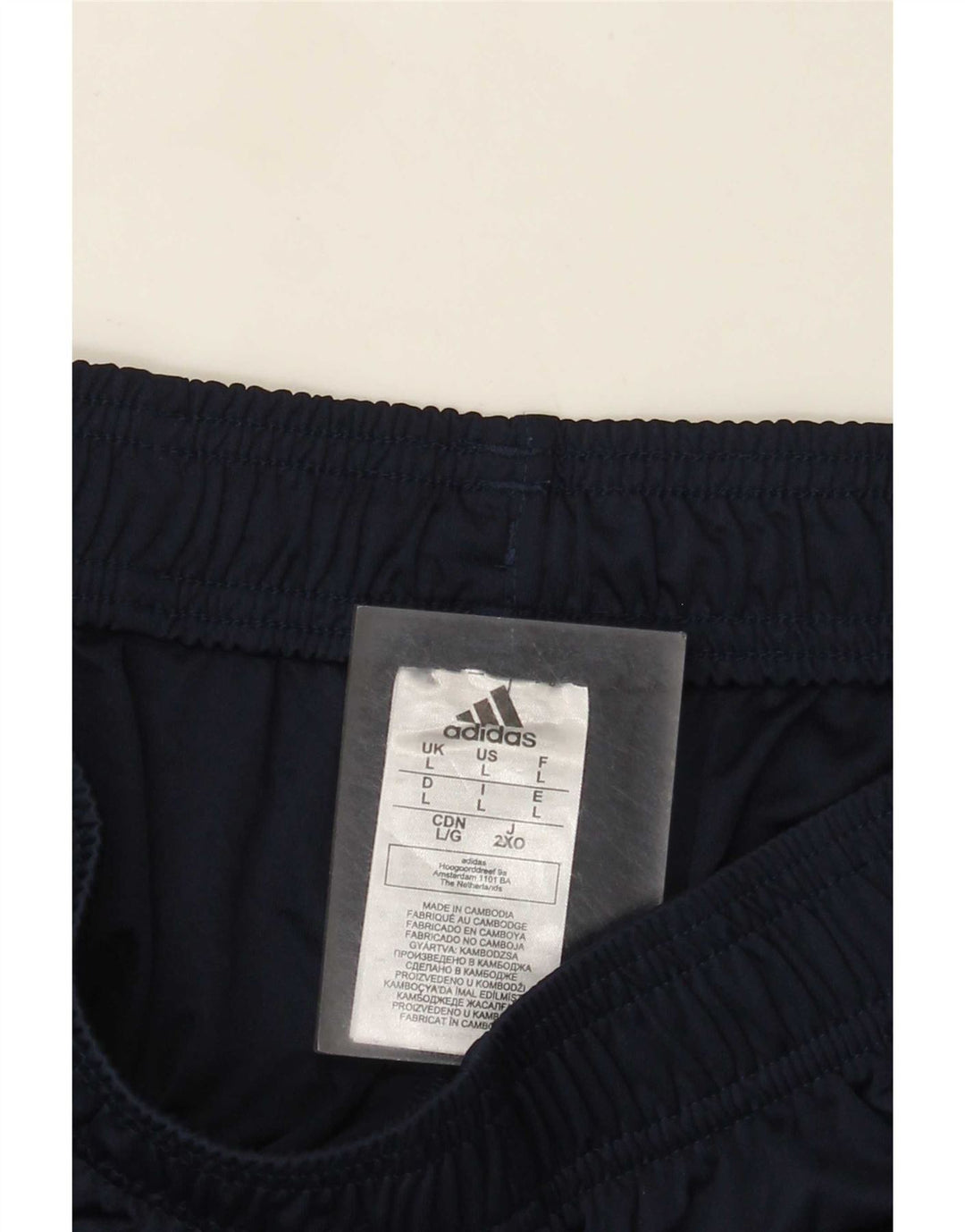 Pantaloncini sportivi Adidas Aeroready da uomo di grandi dimensioni in poliestere blu navy