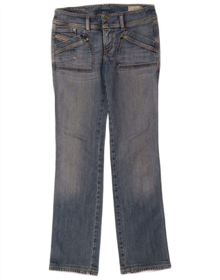 Jeans dritti da donna Diesel Reckfly W27 L32 cotone blu