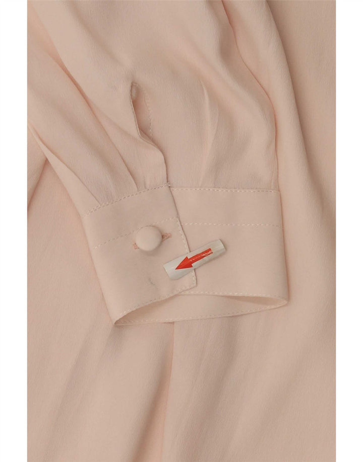 Camicetta camicia vintage da donna IT 42 Acetato rosa medio