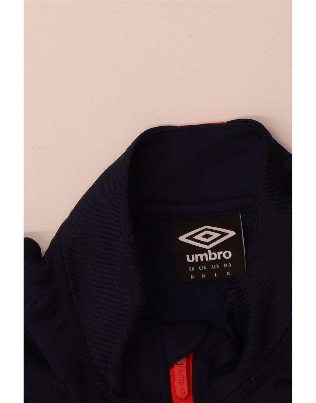 Umbro Felpa con cappuccio da uomo con grafica Top color block blu navy medio
