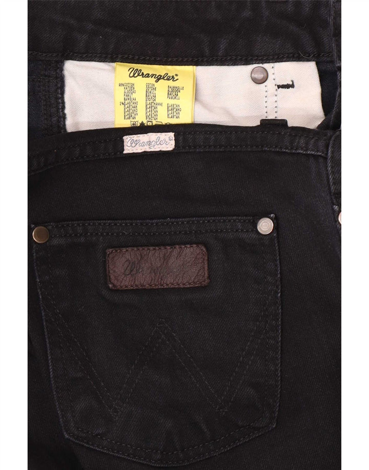 Jeans dritti Wrangler da donna Iris W30 L30 cotone nero