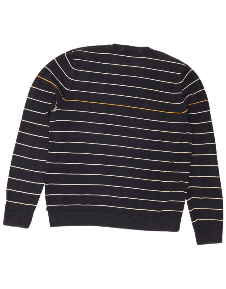 Maglione maglione girocollo da uomo Marks & Spencer blu Harbour blu navy medio