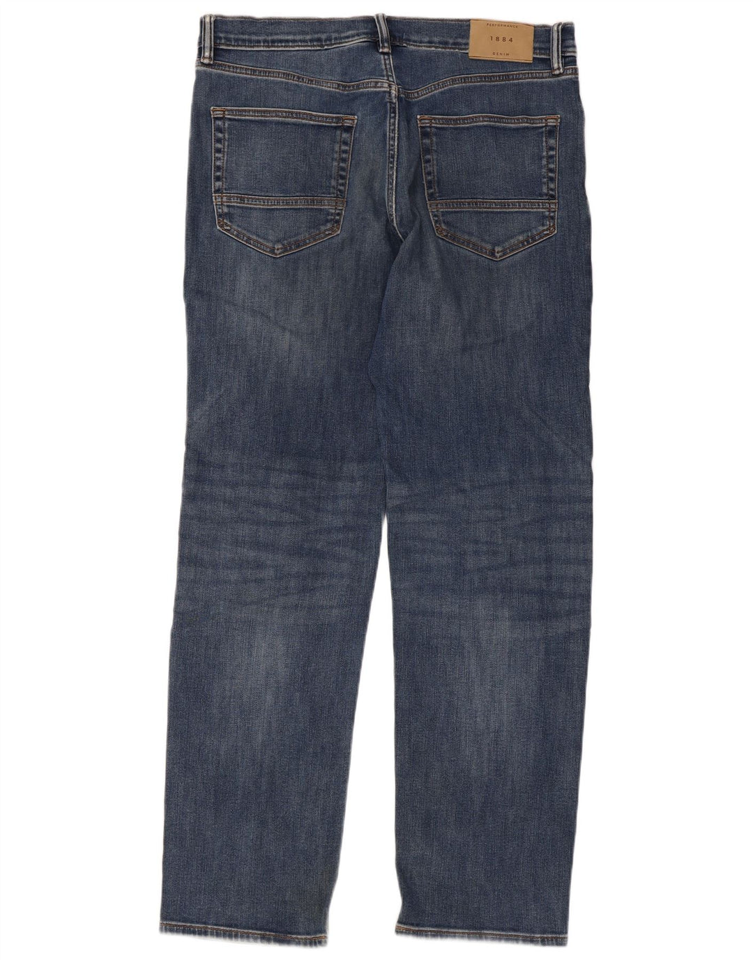Jeans dritti da uomo Marks & Spencer W34 L31 cotone blu