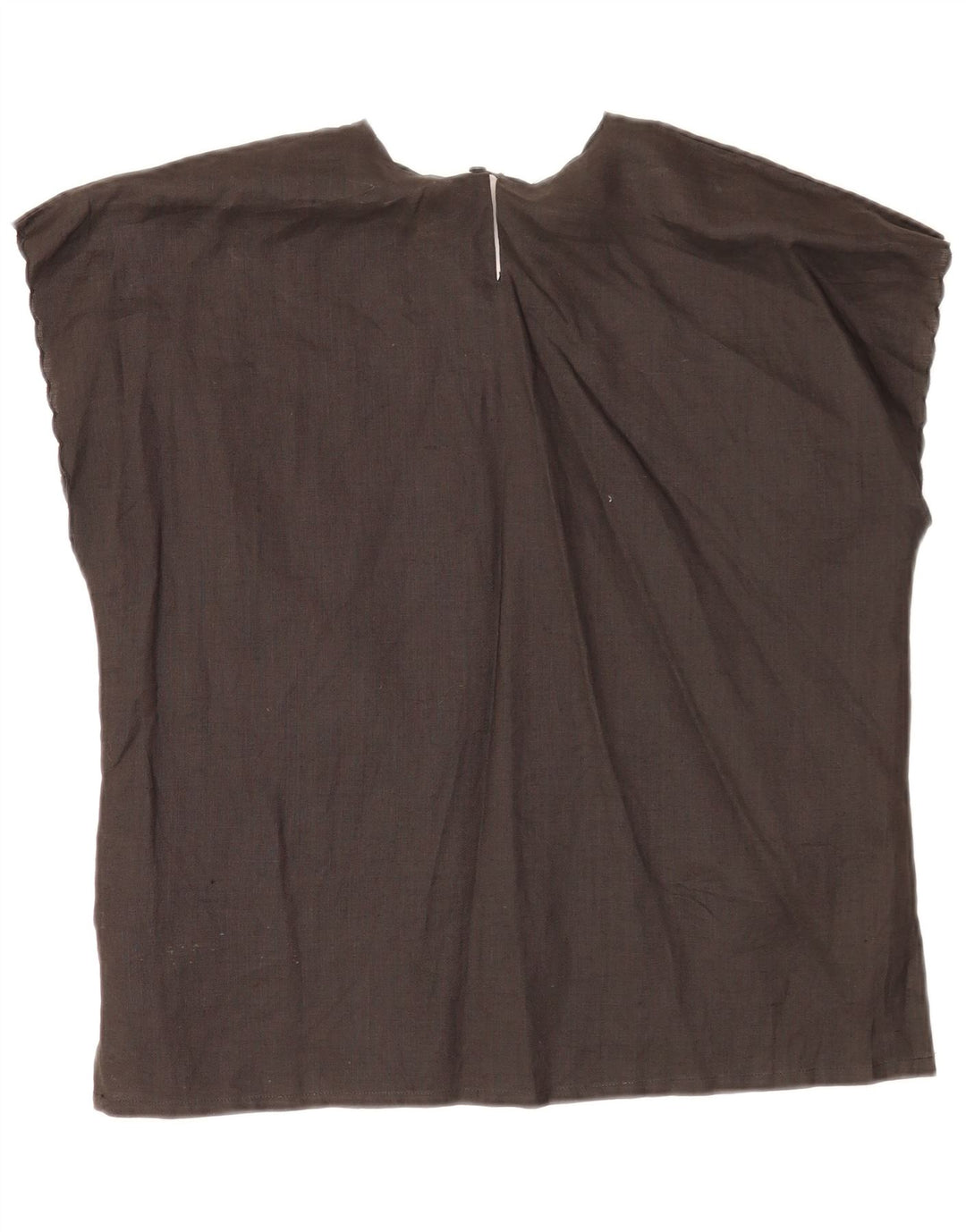 Camicetta da donna Umberto Severi Top UK 14 Lino floreale nero medio