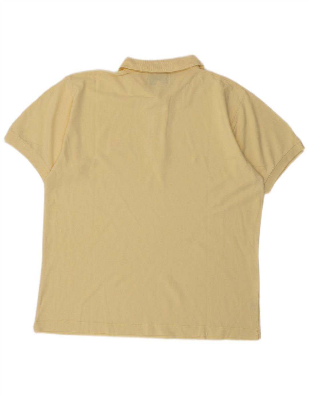 Polo da uomo James Dillon grande in cotone giallo