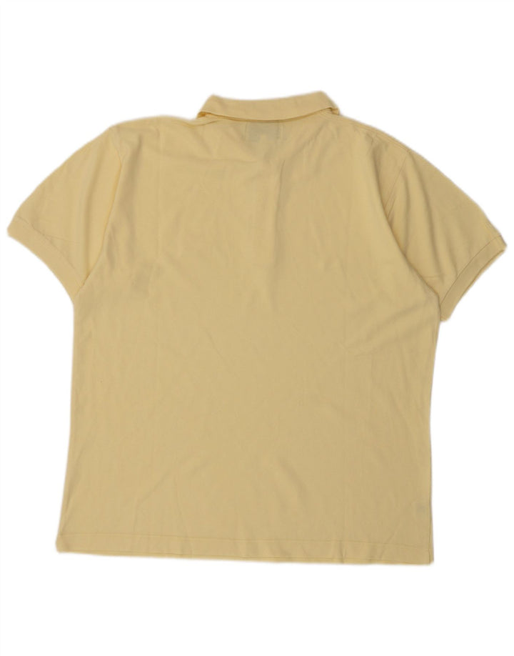 Polo da uomo James Dillon grande in cotone giallo