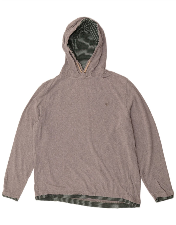 Felpa con cappuccio da uomo Fat Face XL in cotone grigio