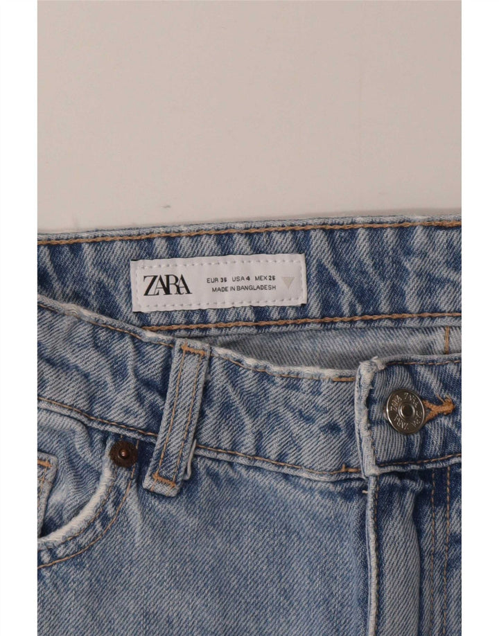 Jeans dritti da donna Zara EU 36 XS W26 L29 Blu