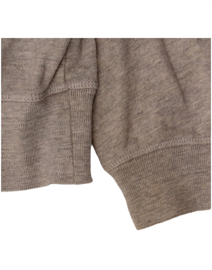 Maglione con cappuccio e zip oversize da donna Marks & Spencer UK 10 piccolo cotone grigio
