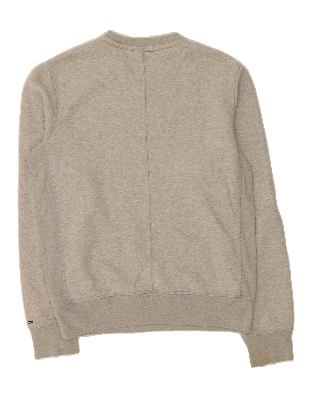 TOMMY HILFIGER Mens Graphic Sweatshirt Jumper Medium Grey Cotton Vintage Tommy Hilfiger and Second-Hand Tommy Hilfiger from Messina Hembry 