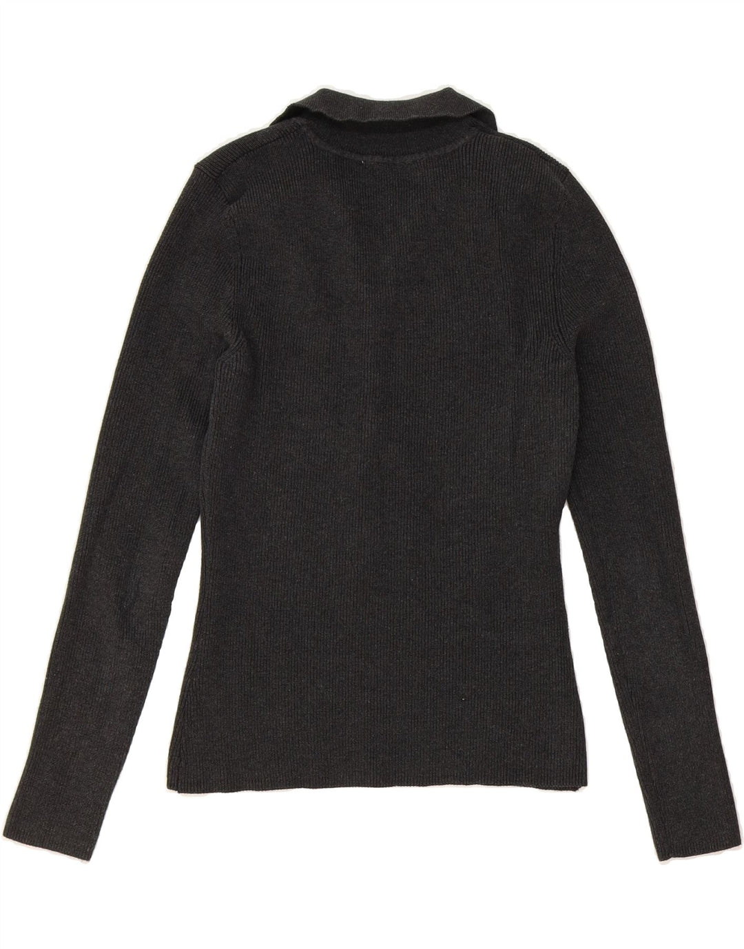 ZARA Womens Roll Neck Jumper Sweater UK 14 Large Grey Cotton Vintage Zara and Second-Hand Zara from Messina Hembry 