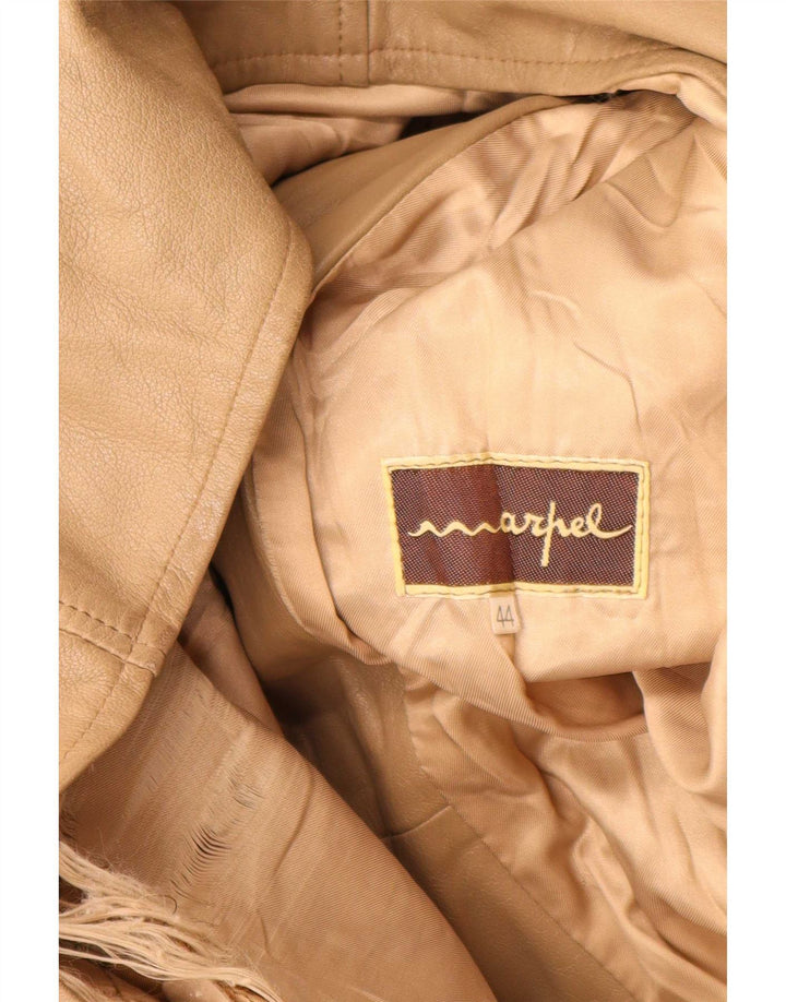 Giacca in pelle da donna Marpel IT 44 Marrone medio