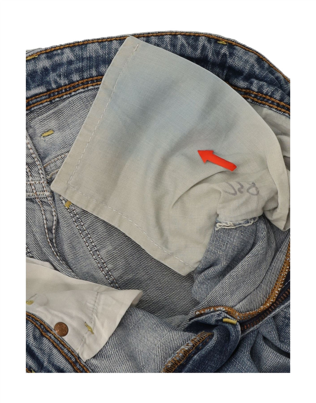 LEVI'S Womens Straight Jeans W26 L26 Blue Vintage Levi's and Second-Hand Levi's from Messina Hembry 
