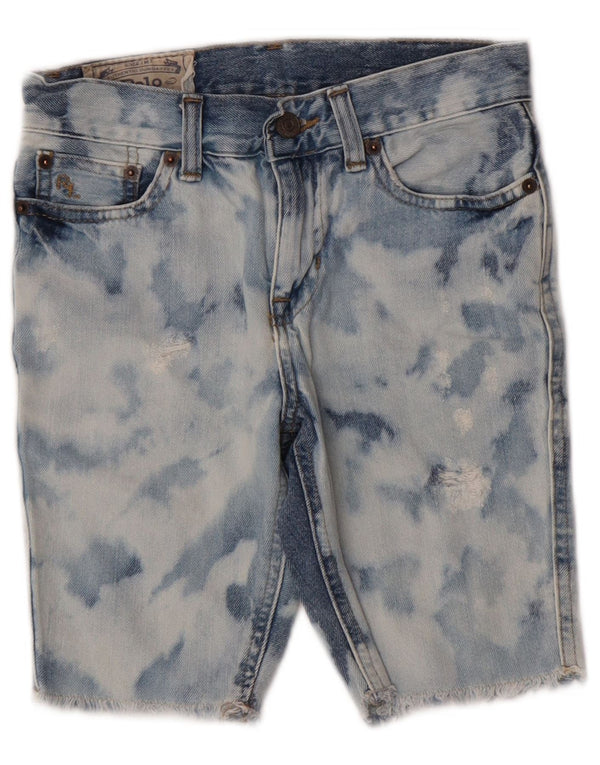 Polo Ralph Lauren Pantaloncini di jeans lavaggio acido per ragazzi 9-10 anni W25 Blu