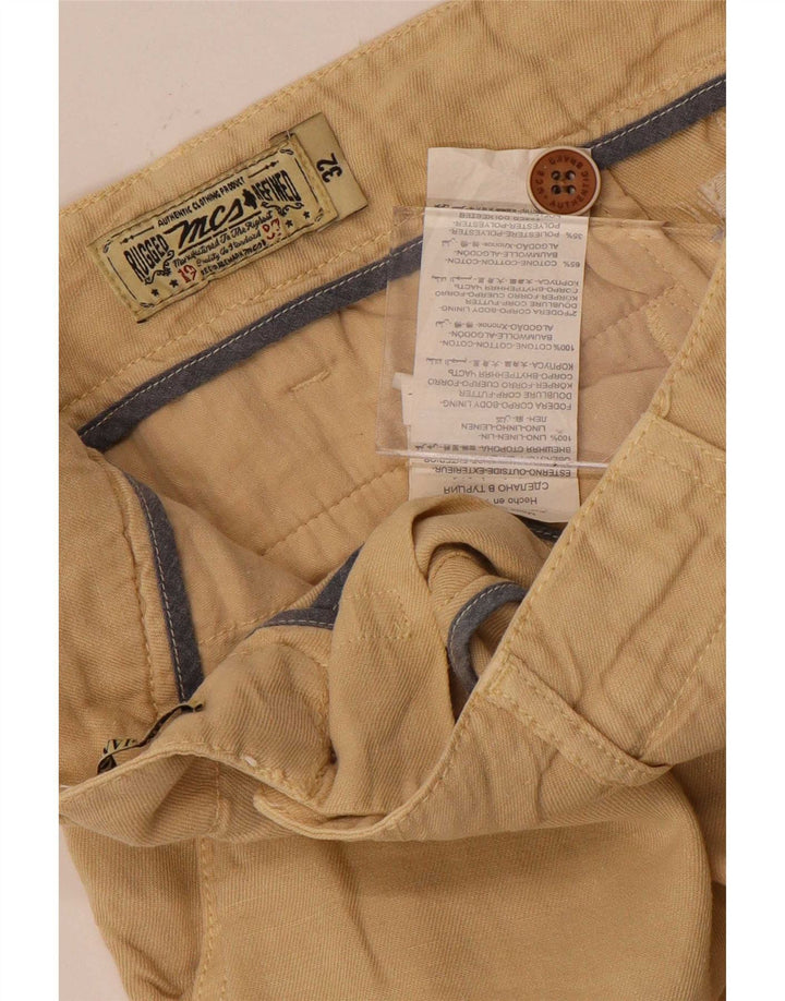 Pantaloncini chino da uomo Marlboro Classics W32 cotone beige medio