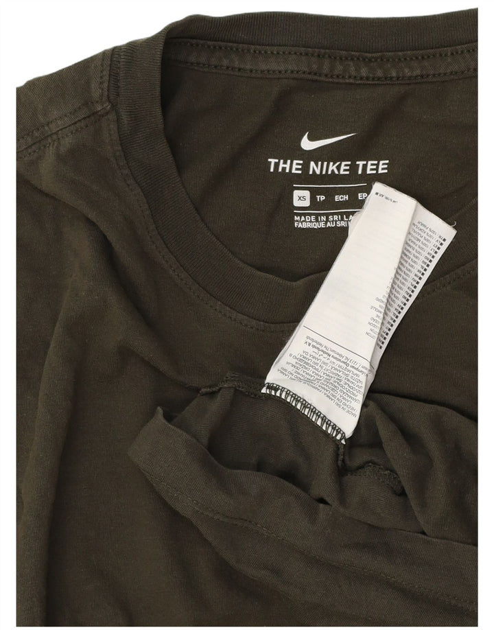 T-shirt Nike da uomo Top XS in cotone kaki