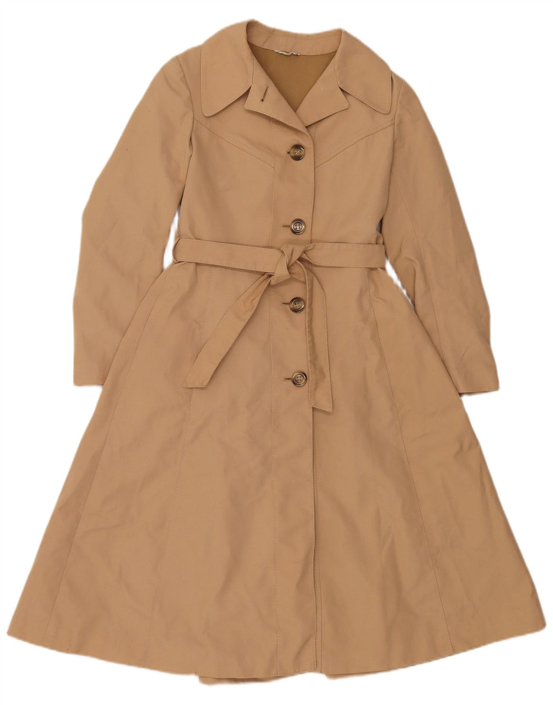 Trench da donna Confezioni Di Lusso UK 12 Poliestere beige medio