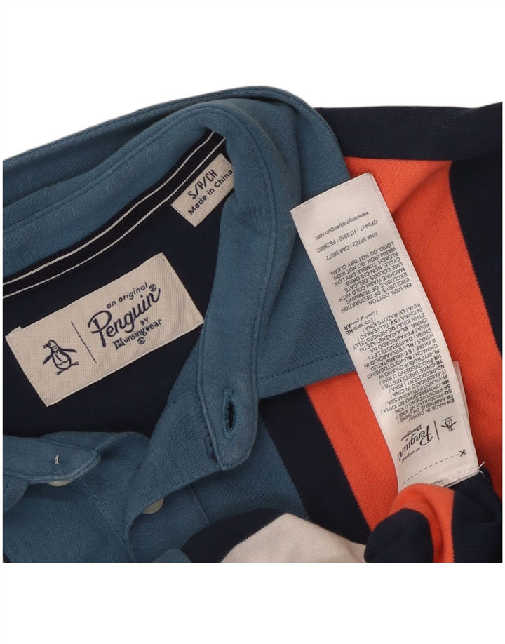 PENGUIN Polo da uomo piccola in cotone a righe multicolori
