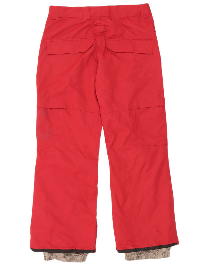 Pantaloni da sci DC da uomo in poliestere rosso medio