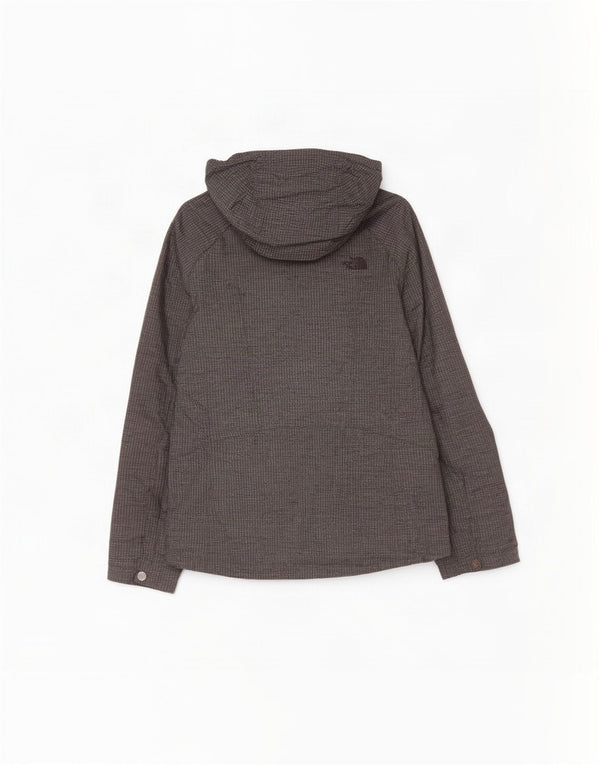 Giacca antipioggia con cappuccio da donna The North Face UK 14 Nylon grigio medio