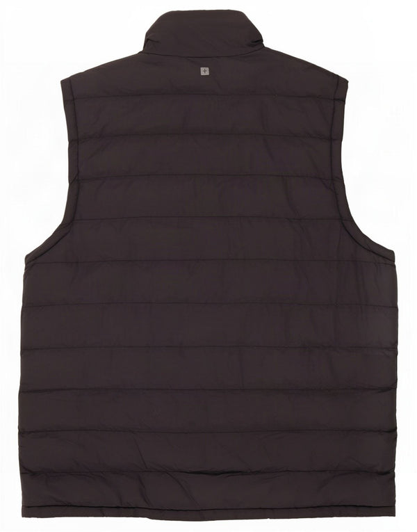 Gilet imbottito da uomo Mountain Warehouse UK 40 Large in nylon nero