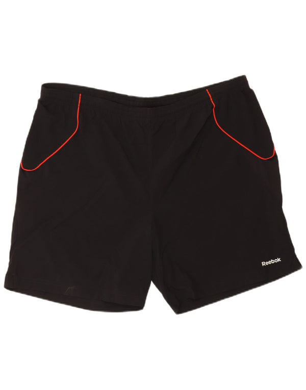 Pantaloncini sportivi Reebok da uomo XL neri in poliestere