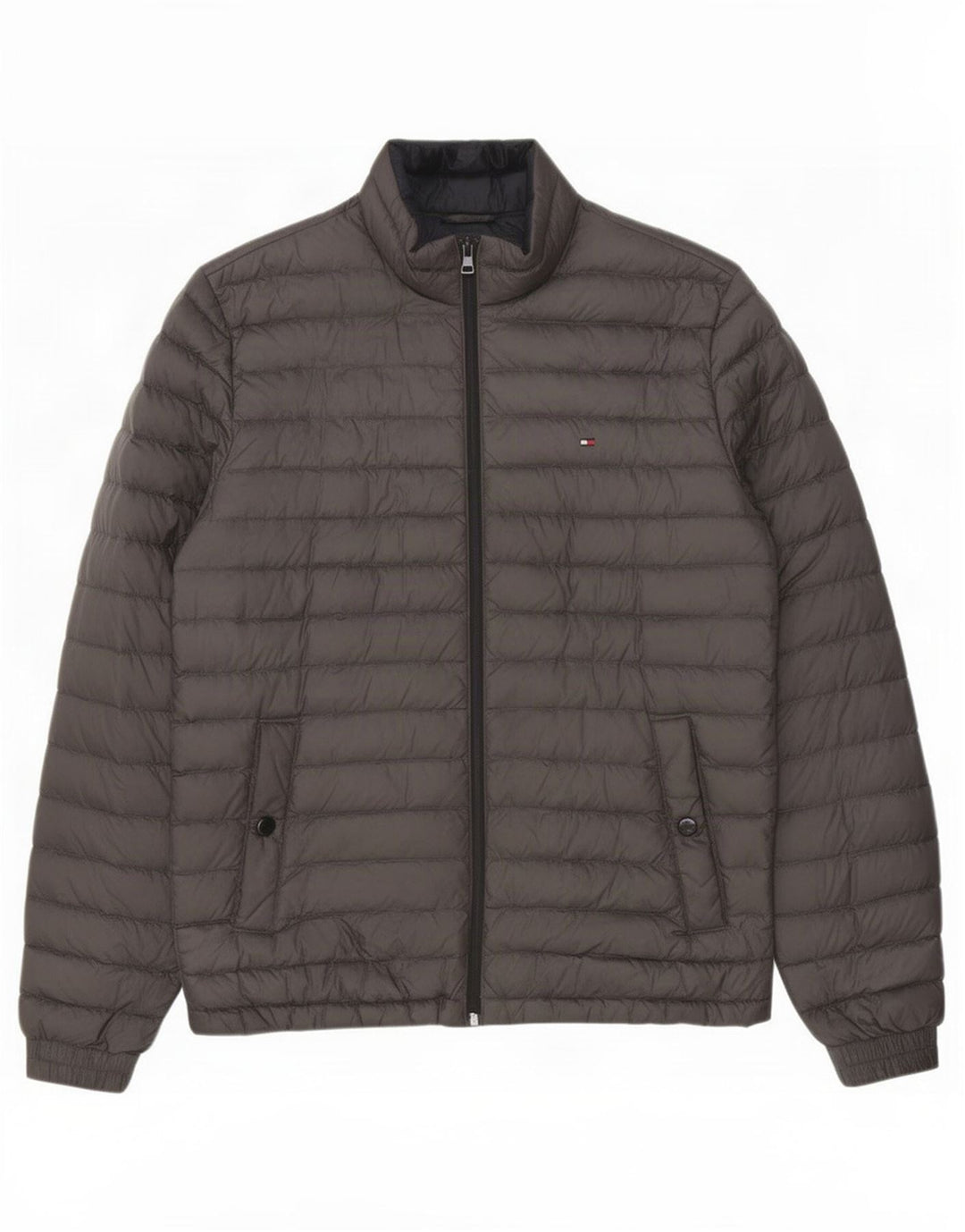 Giacca imbottita da uomo Tommy Hilfiger UK 38 Poliestere grigio medio