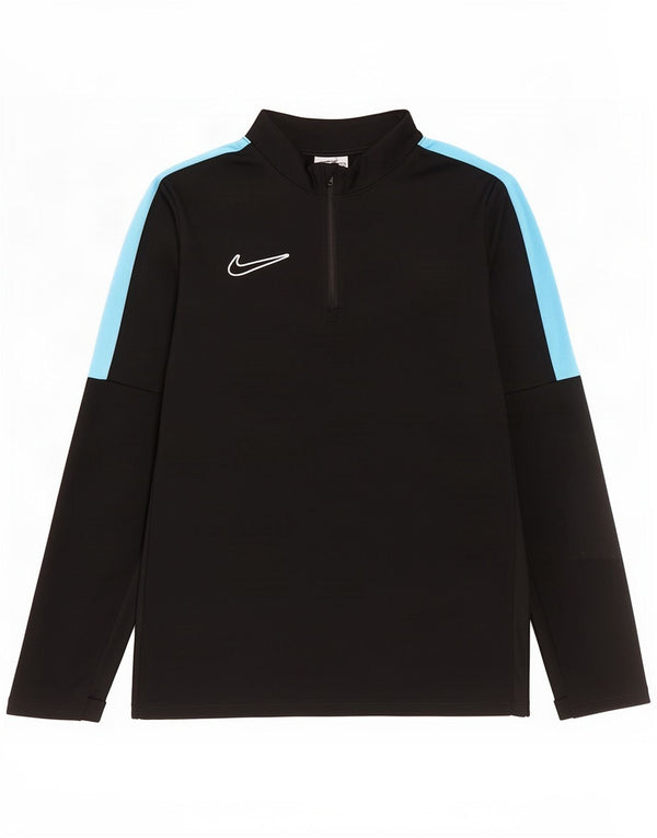 Top della tuta pullover Nike da ragazzo Dri Fit 11-12 anni color block nero