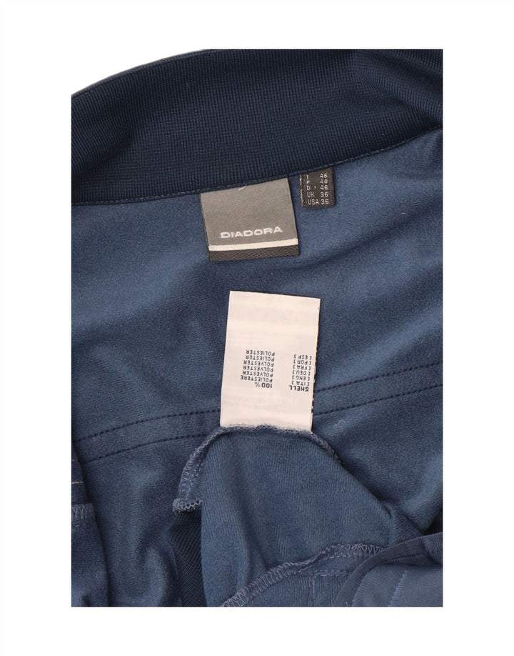 Giacca da tuta da uomo Diadora UK 36 Small Blu Colourblock Poliestere