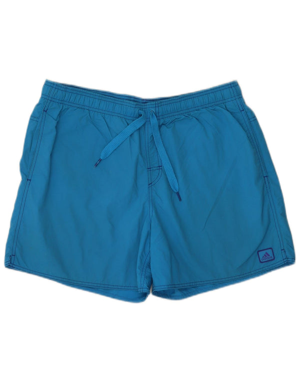 Pantaloncini da bagno Adidas da uomo grandi in nylon blu