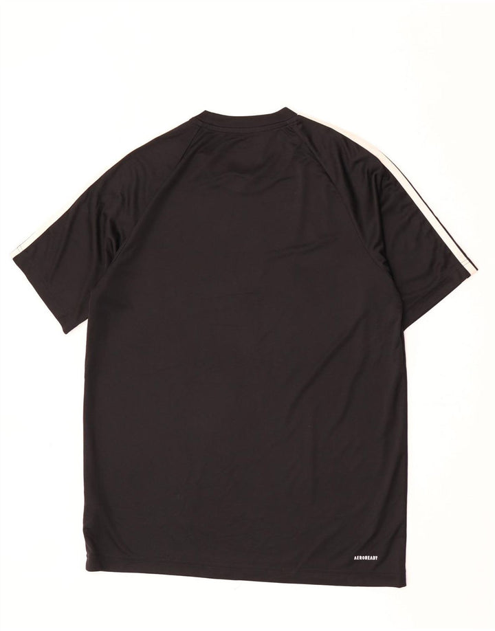 T-shirt Adidas Aeroready da uomo, media, in poliestere nero