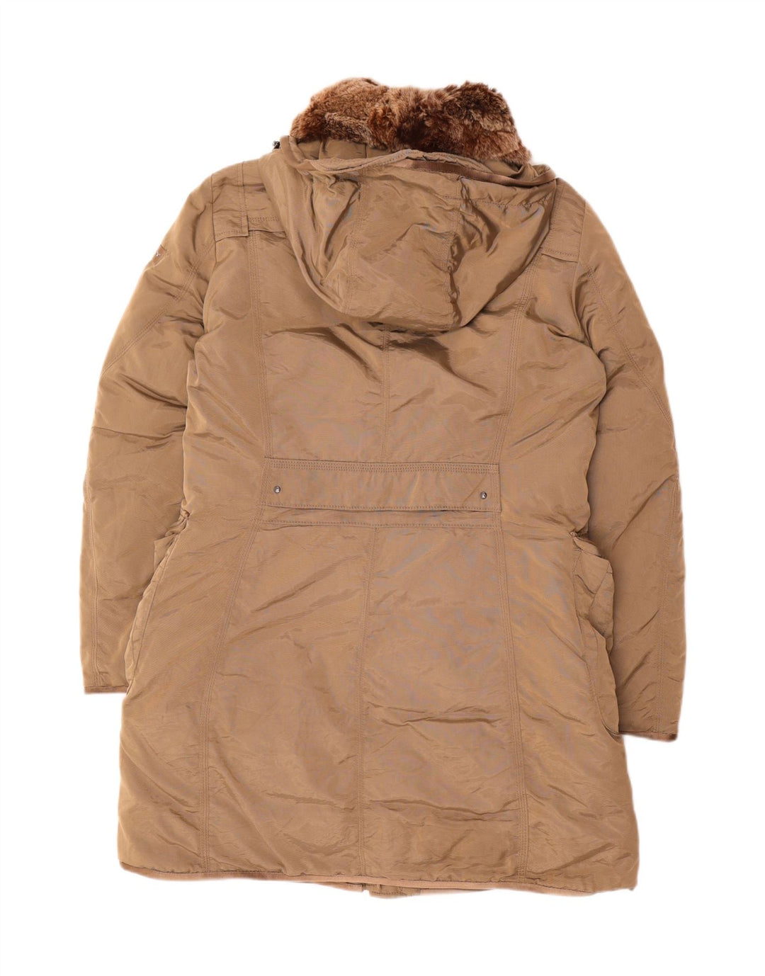 PEUTEREY Cappotto imbottito con cappuccio da donna IT 48 XL Beige Poliammide