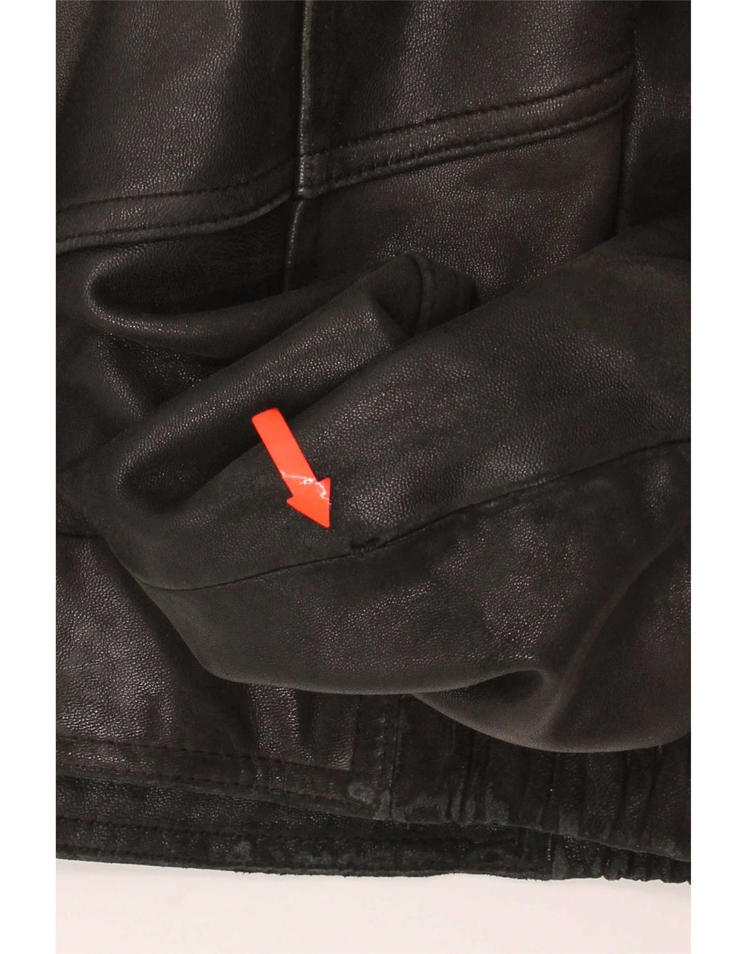 Giacca in pelle da uomo Itallo UK 40 grande nera