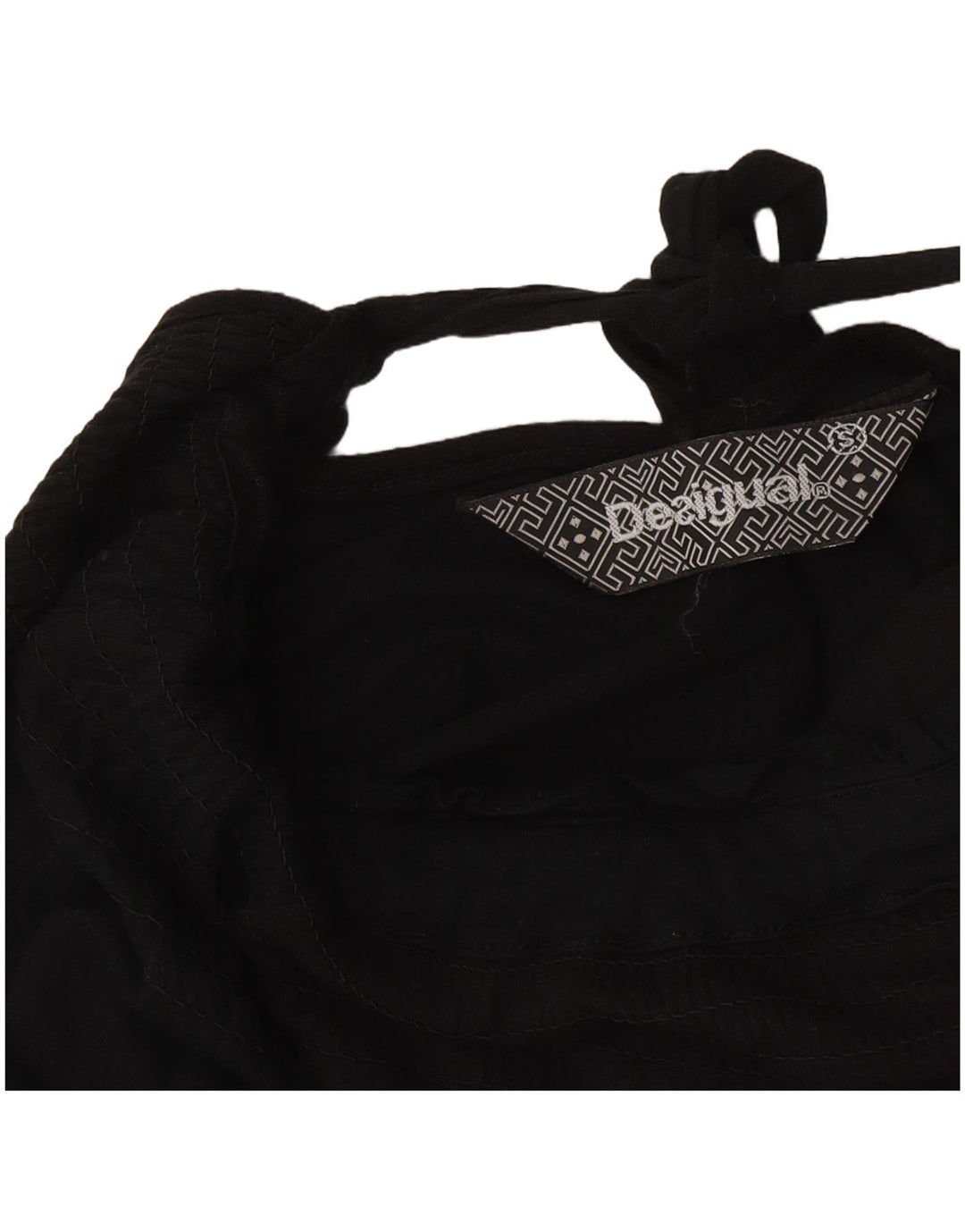 Desigual Tunica Grafica da Donna Top Piccola Farfalla Nera