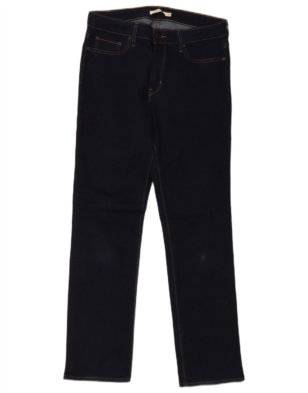 Jeans dritti Levi's da donna 714 W29 L31 cotone blu navy